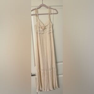 By The River Cream Maxi Dress